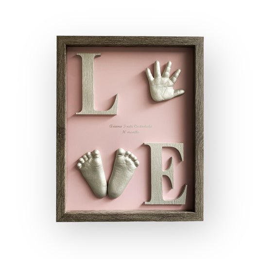 LOVE frame casting kit for baby 0-18 months