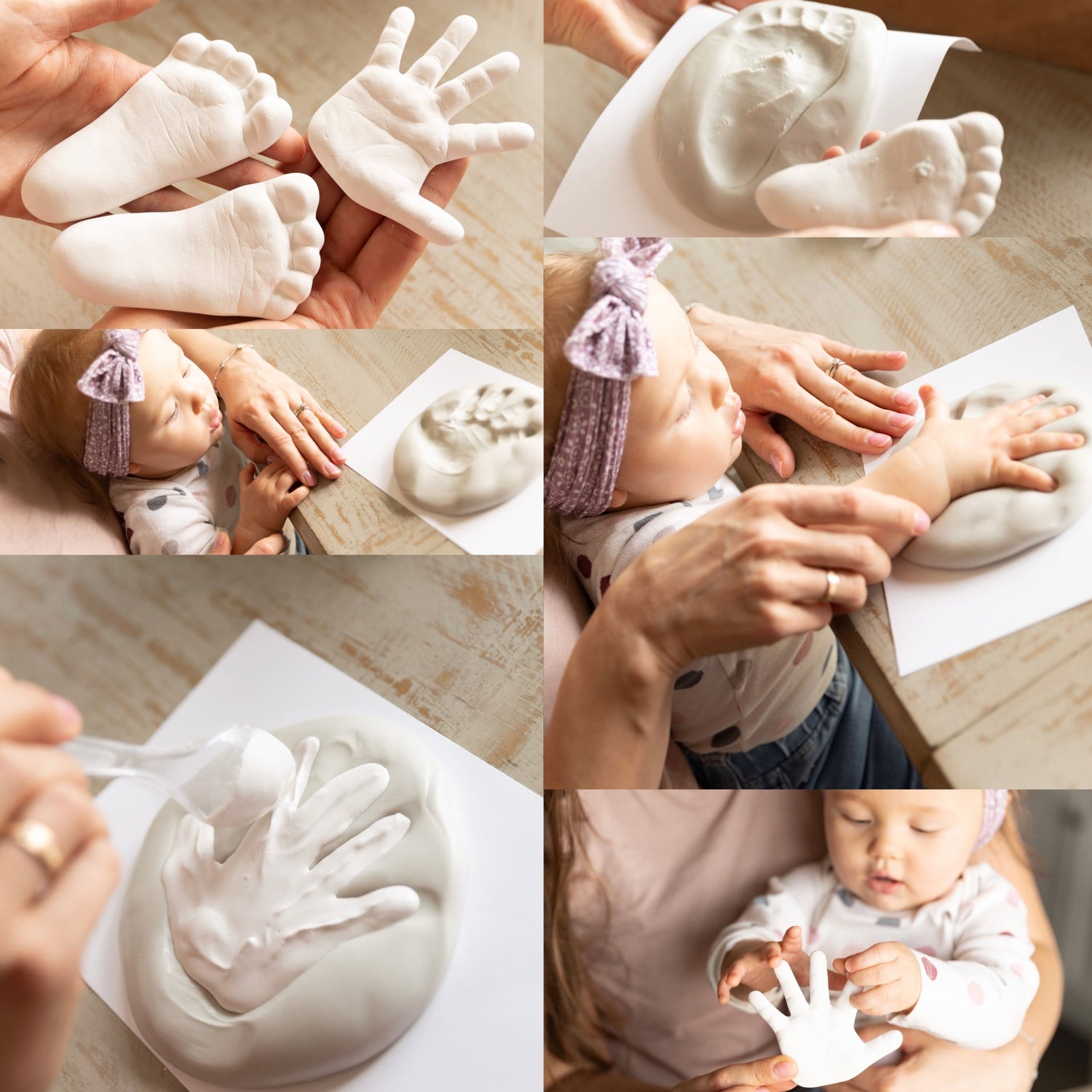The Right Material to Cast a Baby's Hand or Foot
