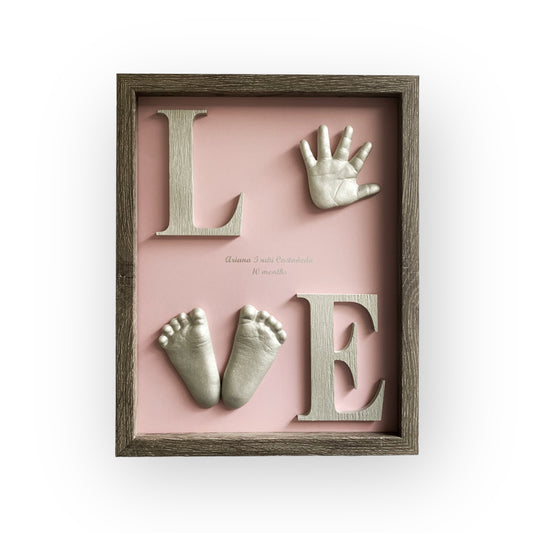 LOVE frame casting kit for baby 0-18 months