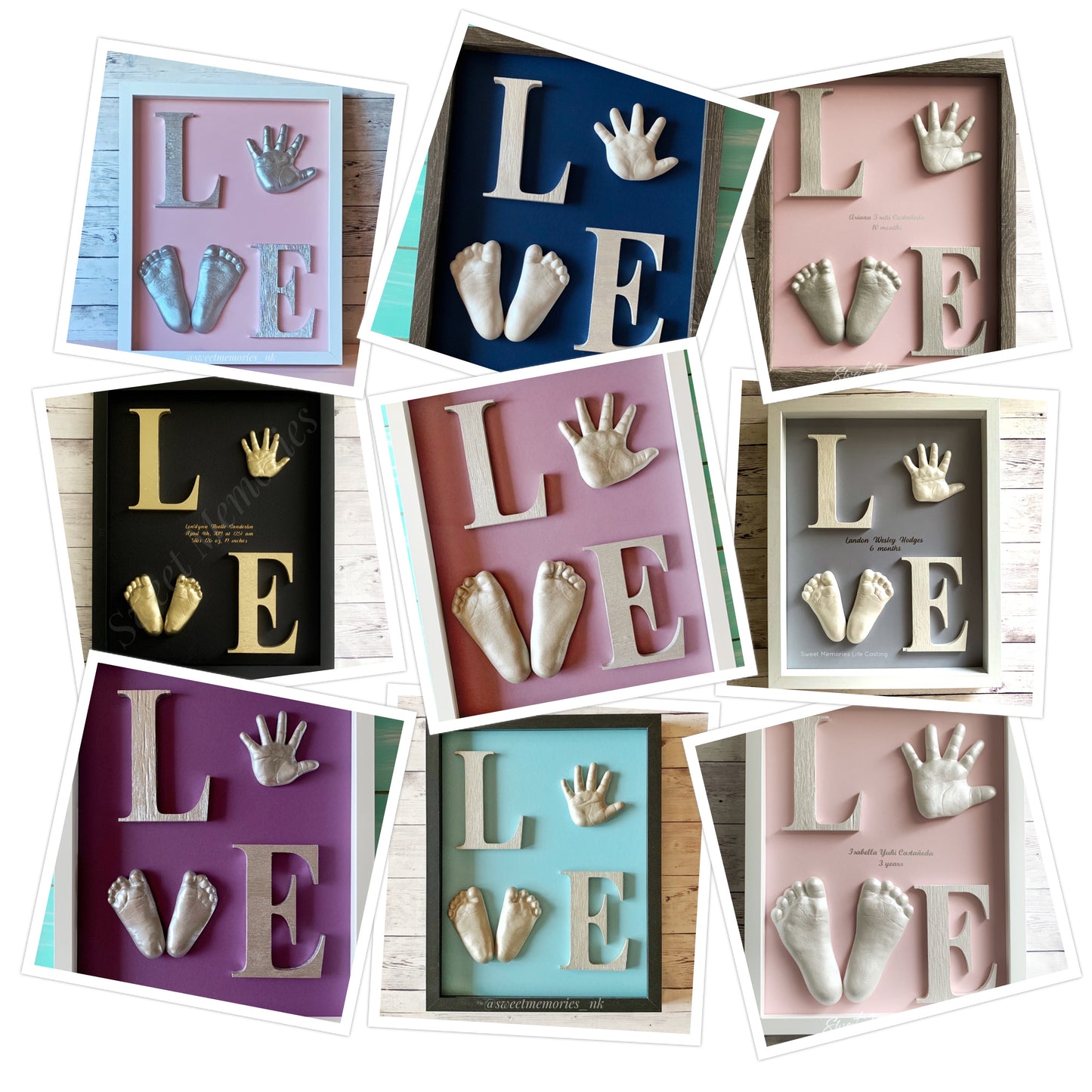LOVE frame casting kit for baby 0-18 months